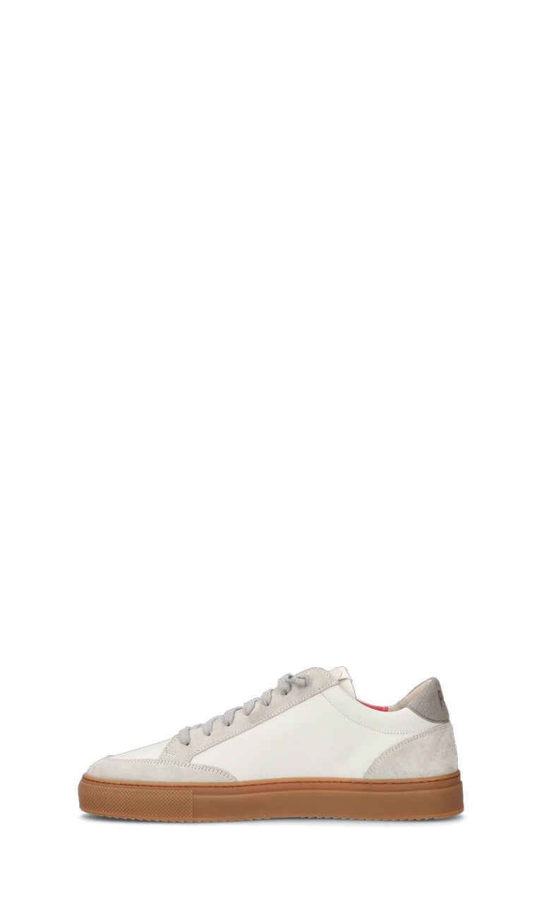 P448 Sneaker uomo bianca/grigia in pelle