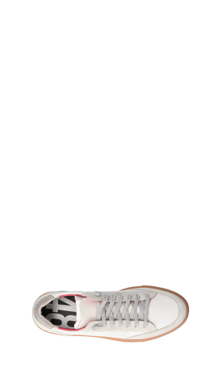 P448 Sneaker uomo bianca/grigia in pelle