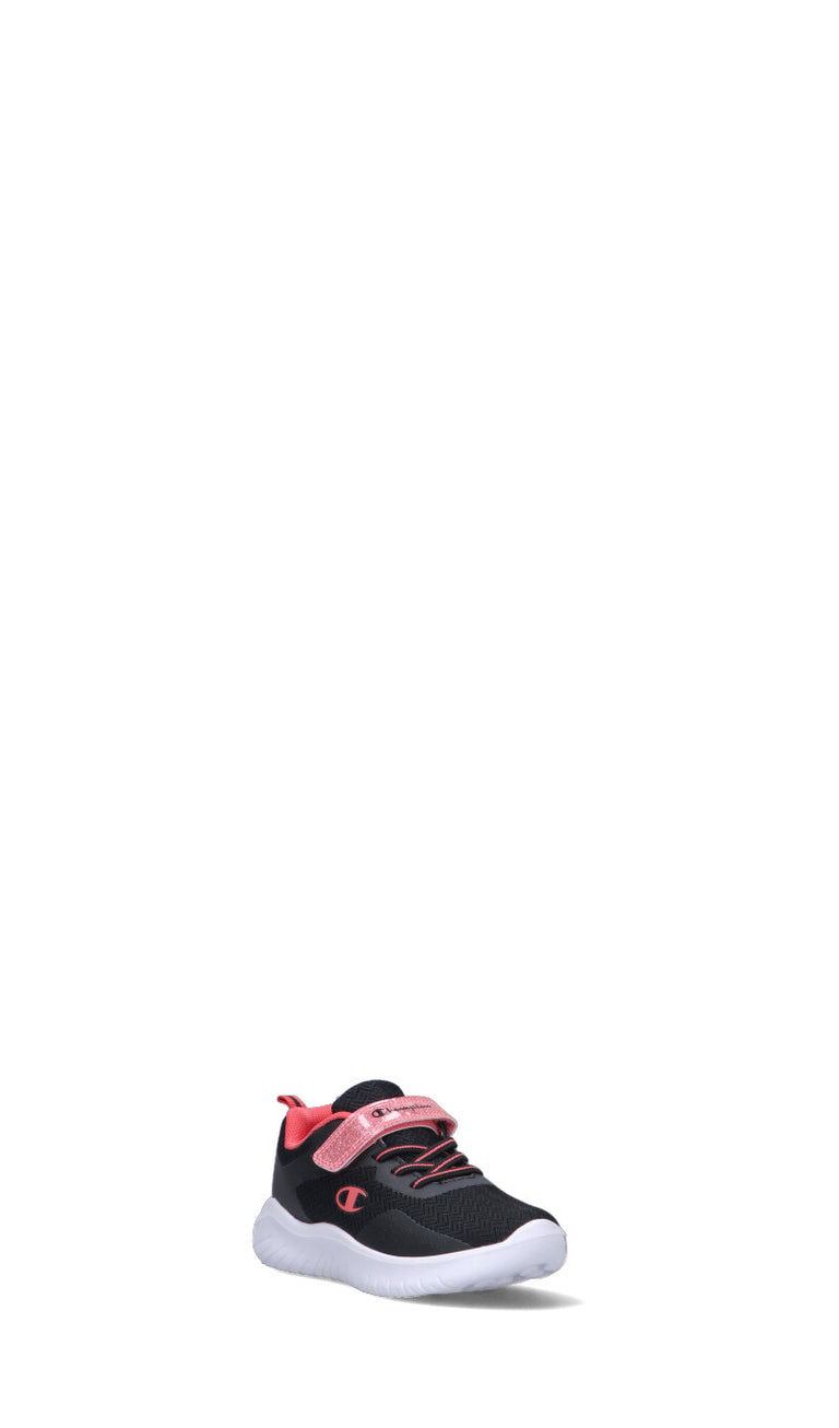 CHAMPION Sneaker bimba nera/rosa