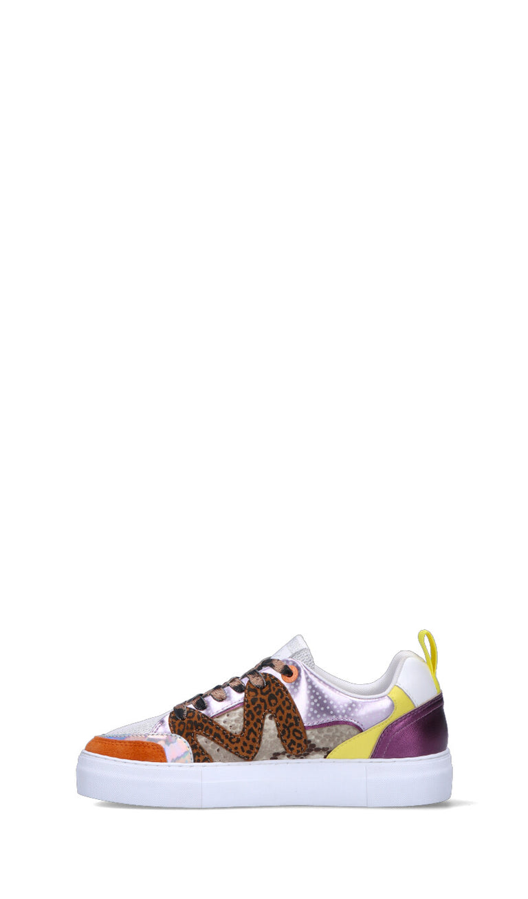 MANILA GRACE Sneaker donna viola/marrone in pelle