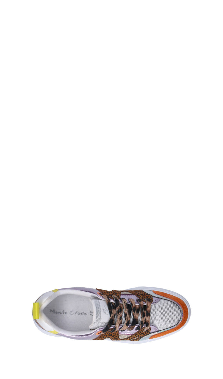 MANILA GRACE Sneaker donna viola/marrone in pelle