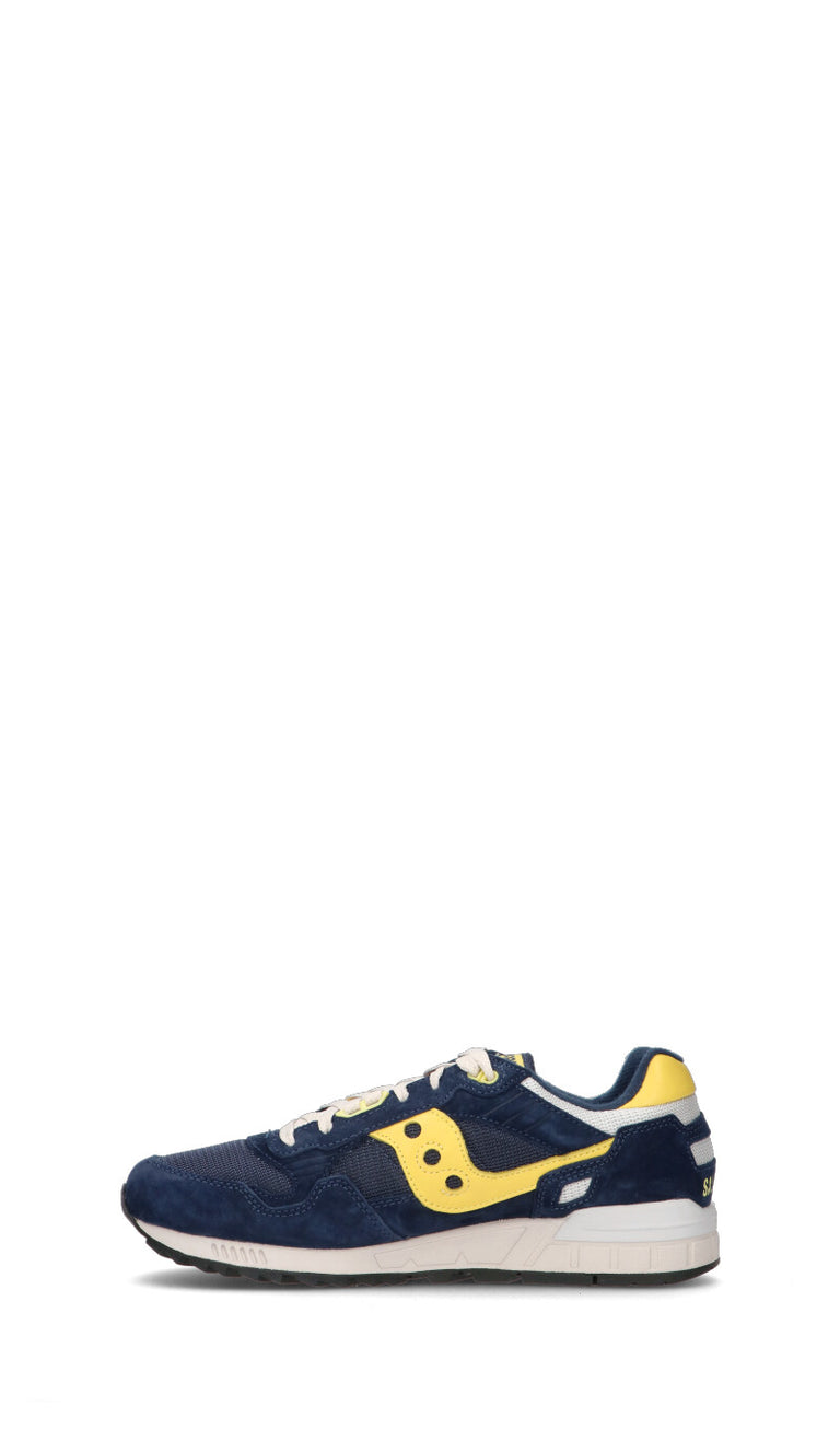 SAUCONY - SHADOW 5000 Sneaker uomo blu/gialla in suede