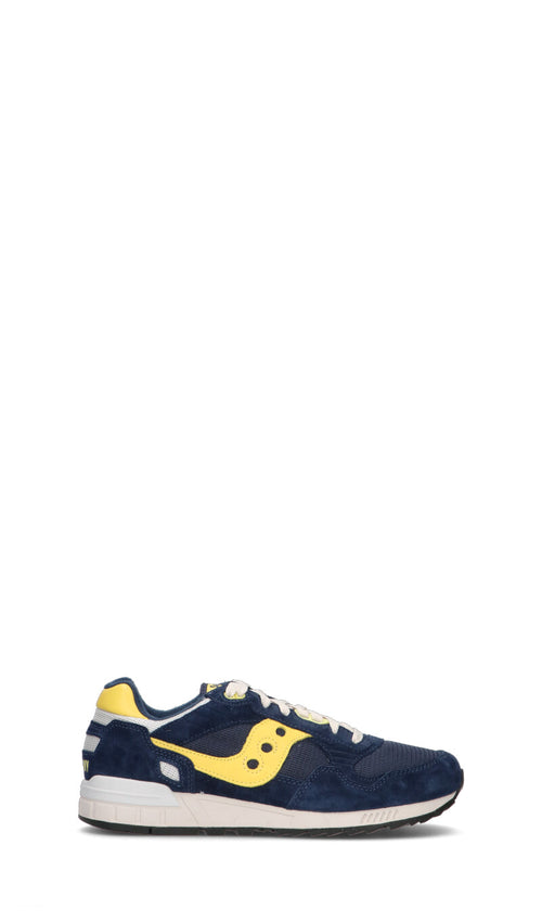 SAUCONY - SHADOW 5000 Sneaker uomo blu/gialla in suede