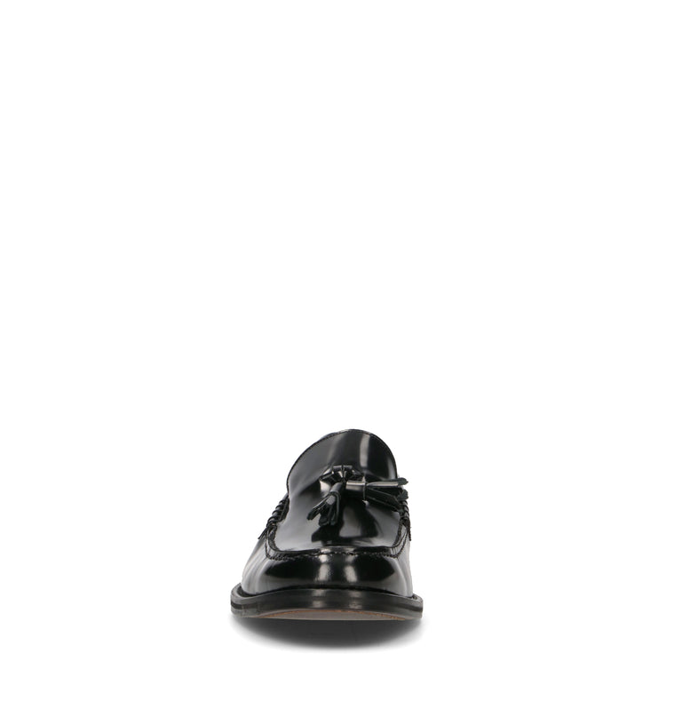 SAXONE Mocassino uomo nero in pelle