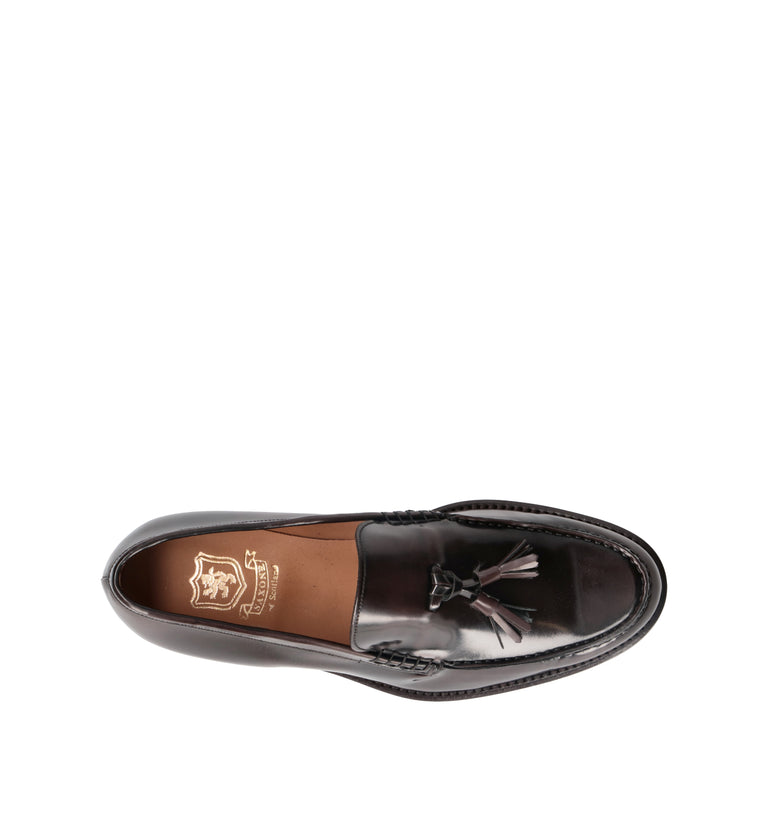 SAXONE Mocassino uomo marrone in pelle