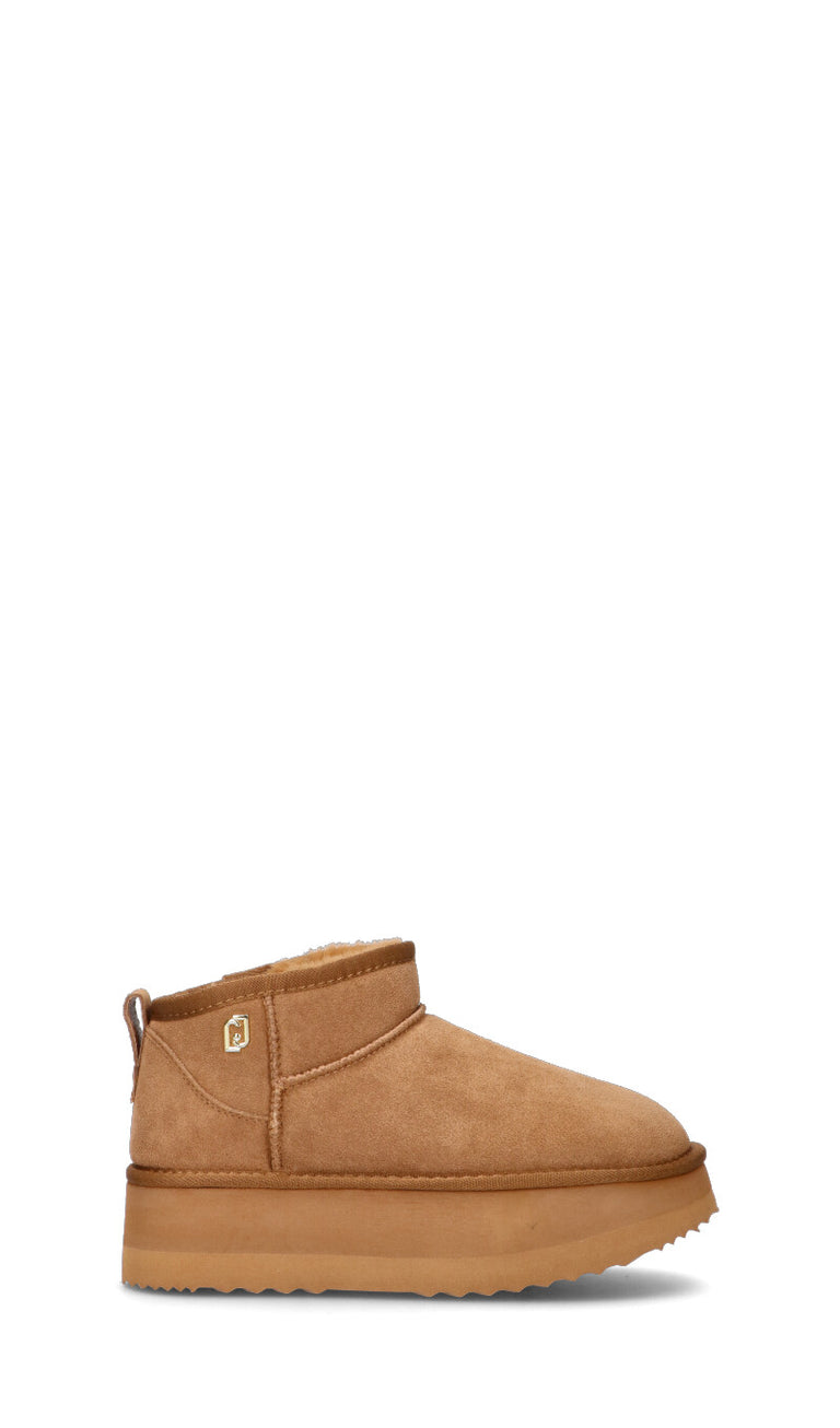 LIU JO Stivaletto pelo donna cognac in suede