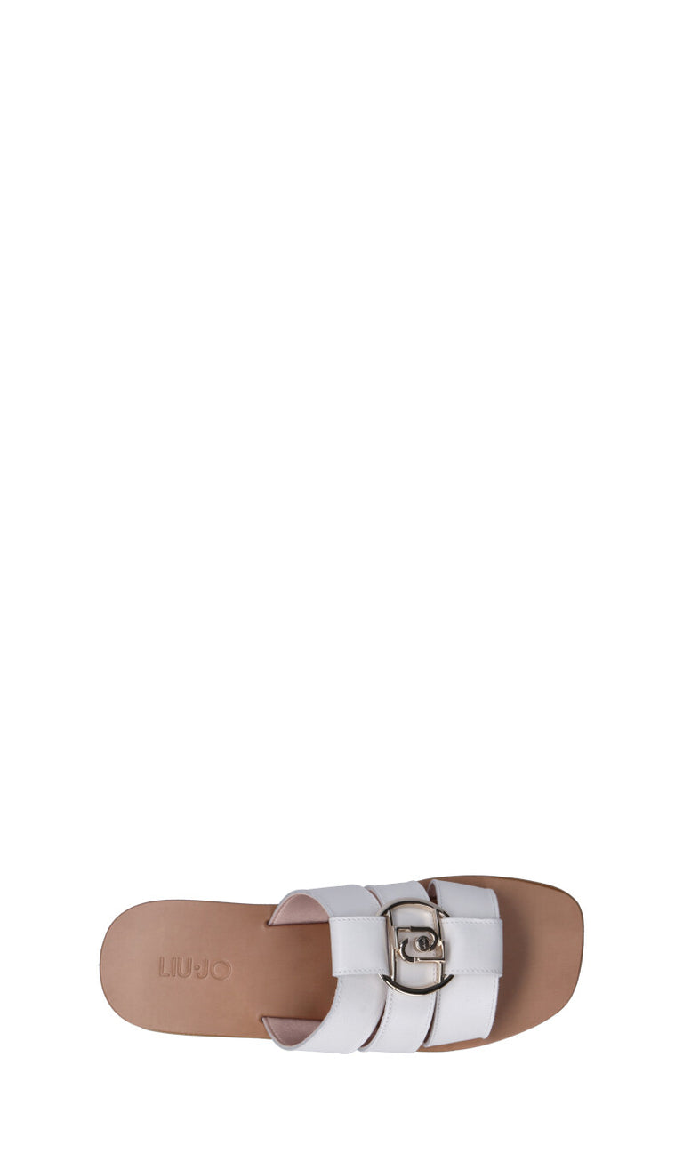 LIU JO Ciabatta donna bianca in pelle
