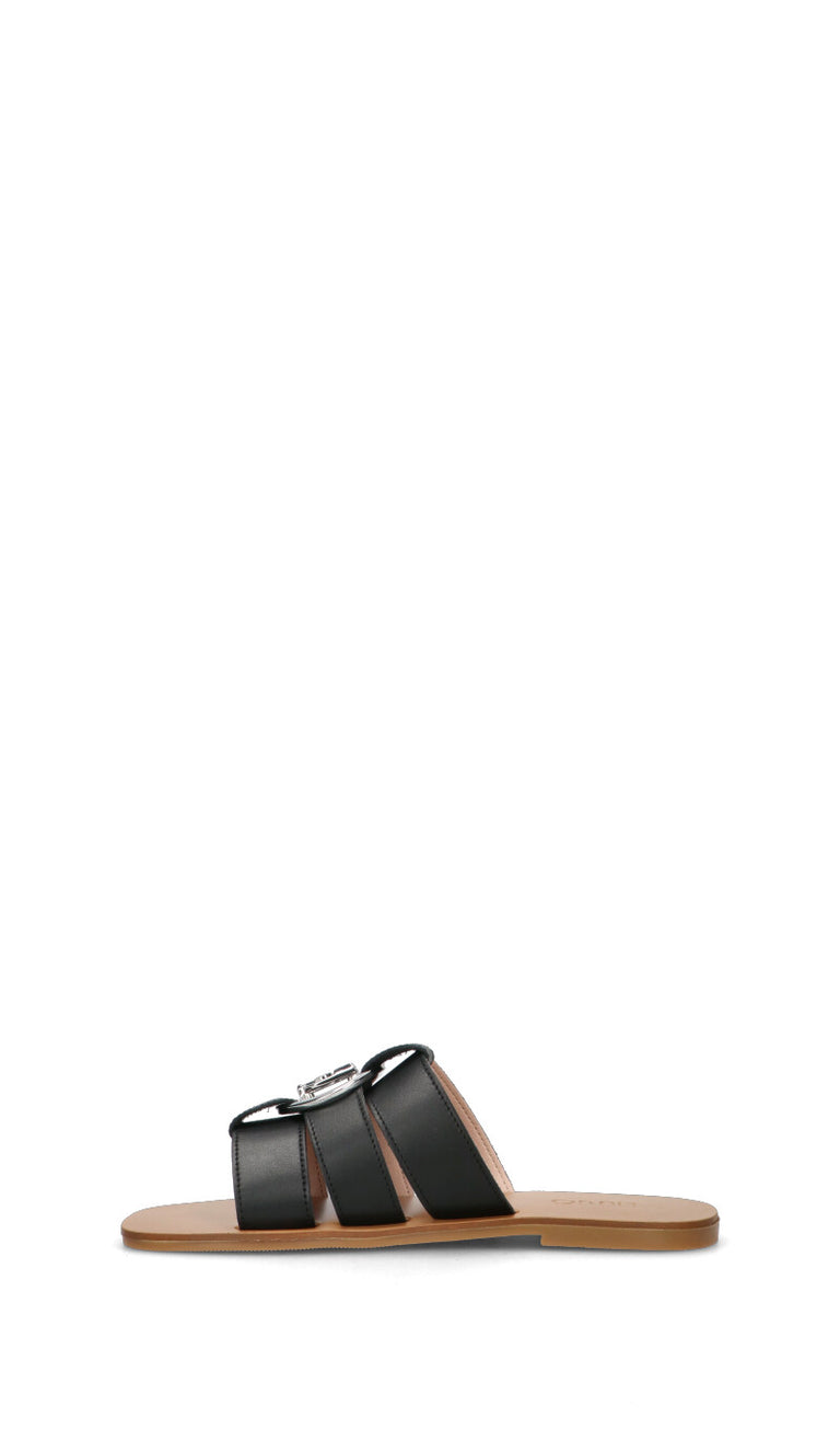LIU JO Ciabatta donna nera in pelle