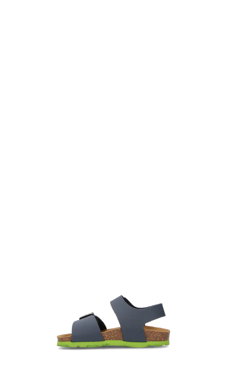 GRUNLAND Sandalo bambina blu/lime