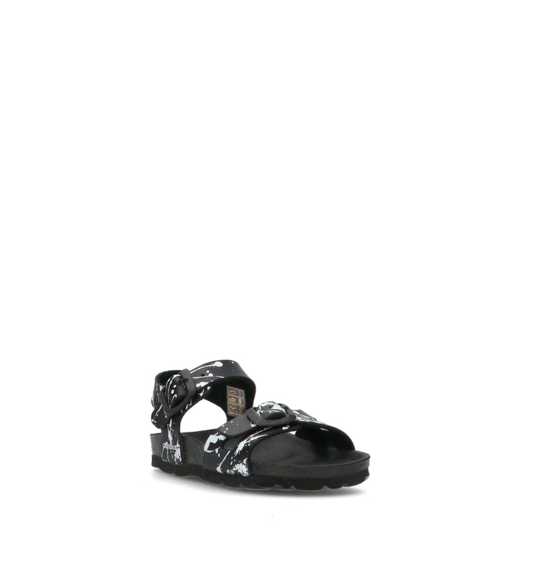 GRUNLAND Sandalo bimba nero
