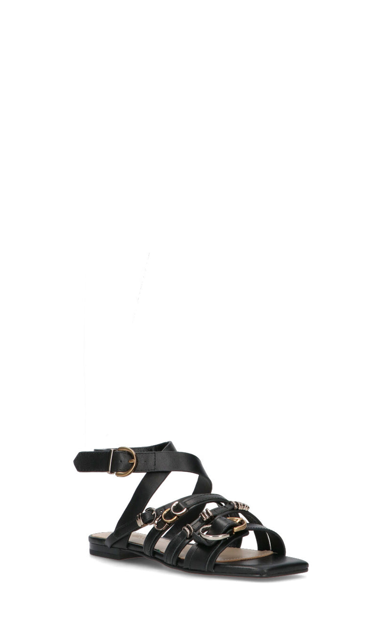 PINKO Sandalo donna nero in pelle
