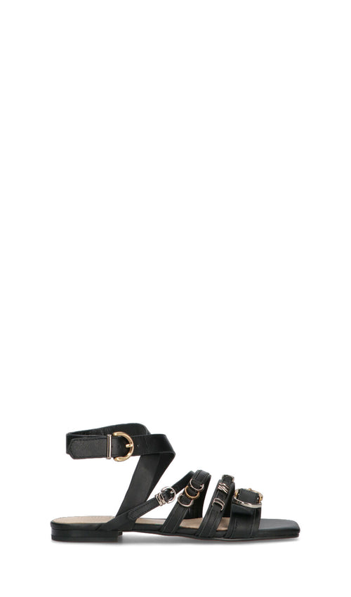 PINKO Sandalo donna nero in pelle