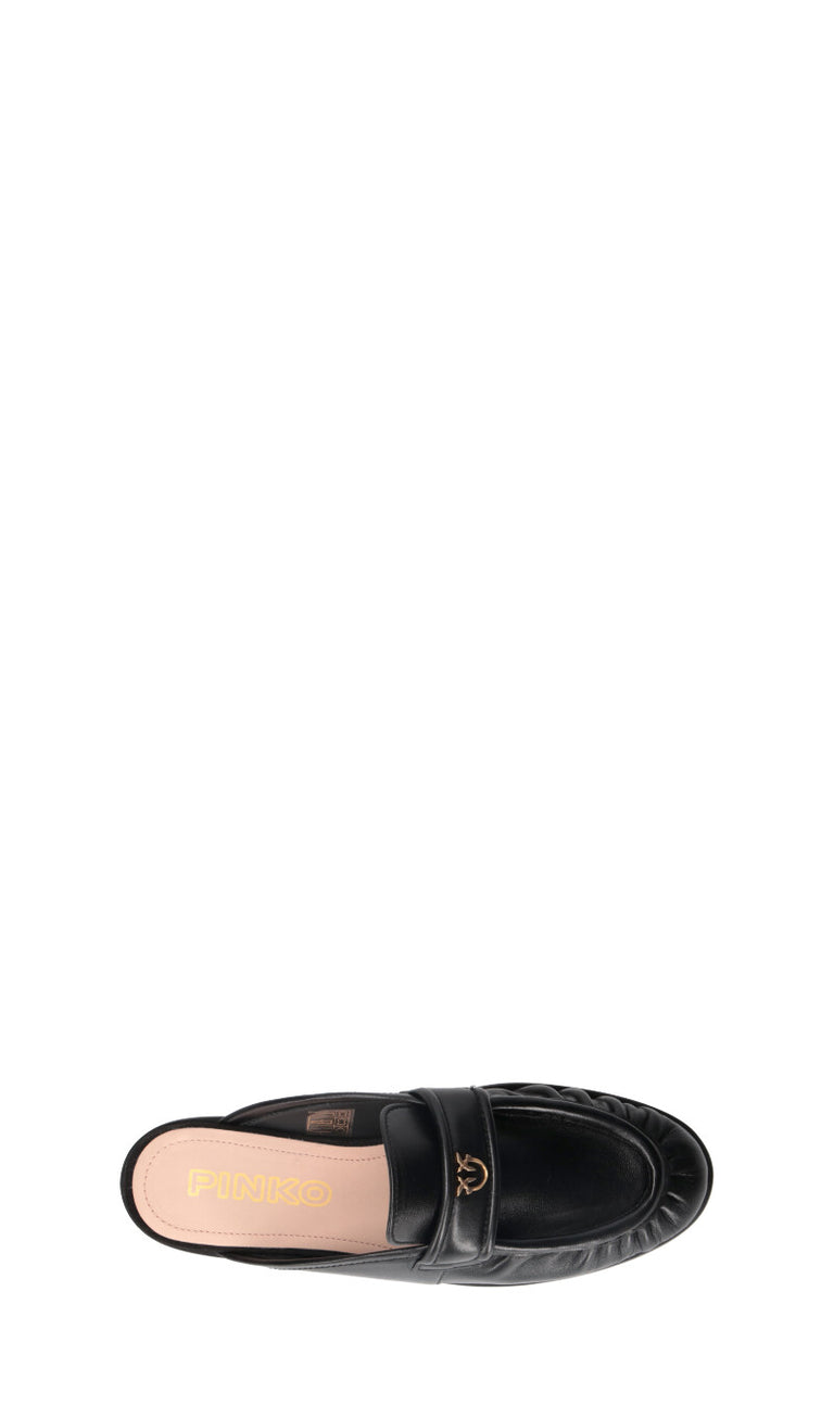 PINKO Sabot donna nero in pelle