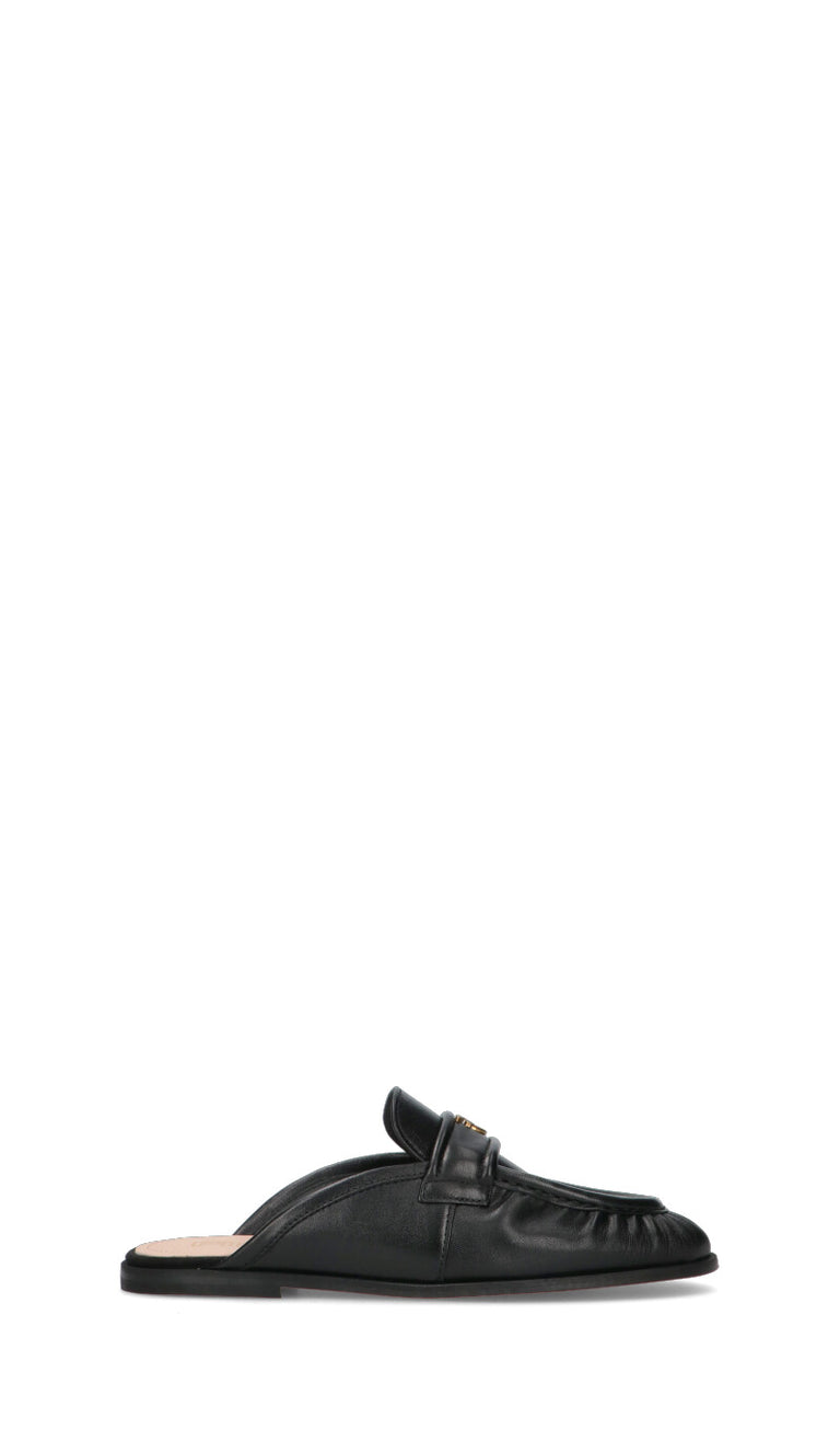 PINKO Sabot donna nero in pelle