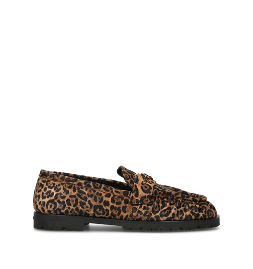 PINKO Mocassino donna leopardato in suede