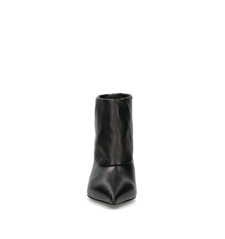 THE SELLER Tronchetto donna nero in pelle