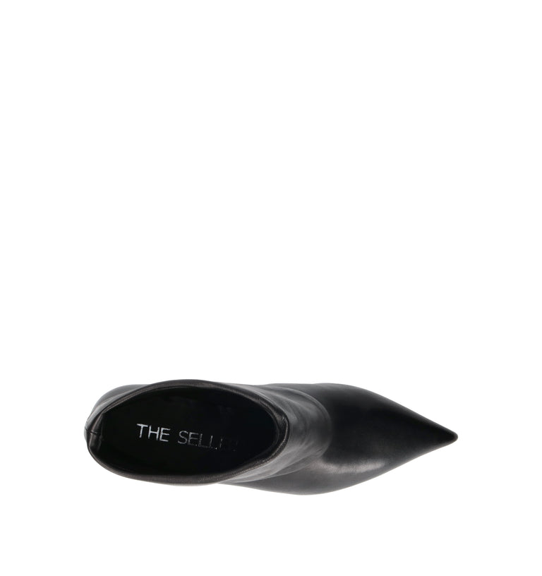 THE SELLER Tronchetto donna nero in pelle