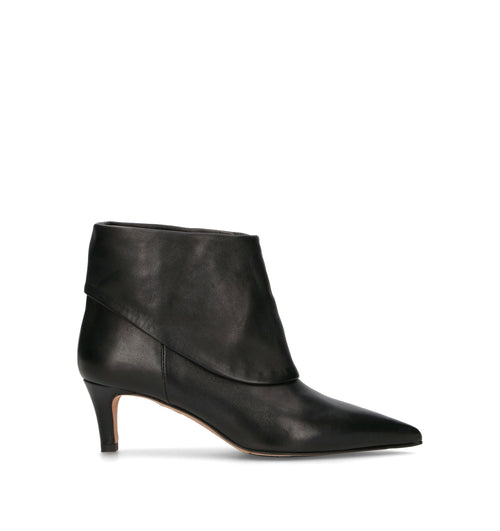 THE SELLER Tronchetto donna nero in pelle
