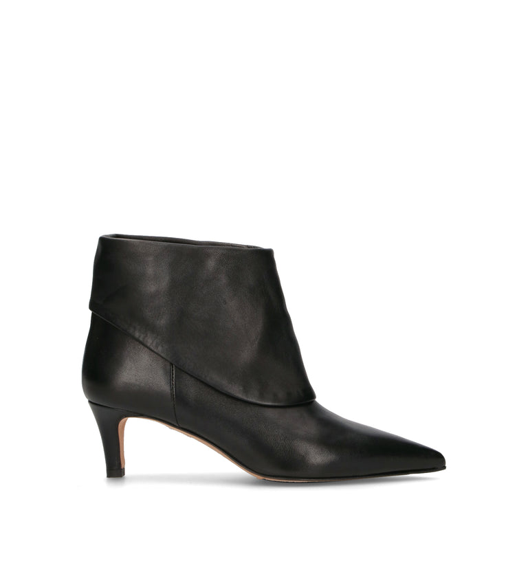 THE SELLER Tronchetto donna nero in pelle