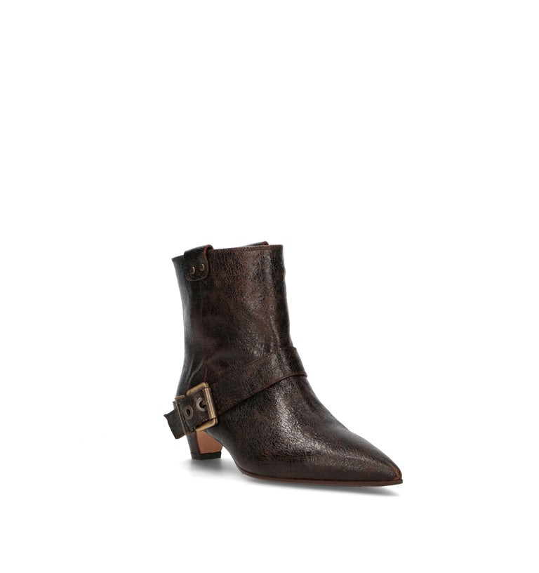 THE SELLER Tronchetto donna marrone in pelle