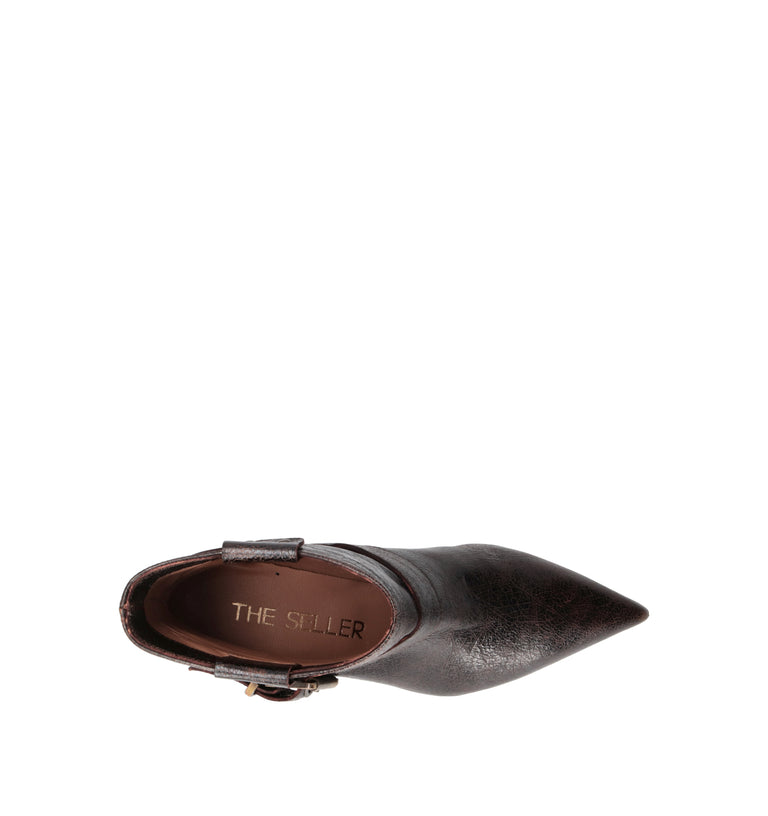 THE SELLER Tronchetto donna marrone in pelle