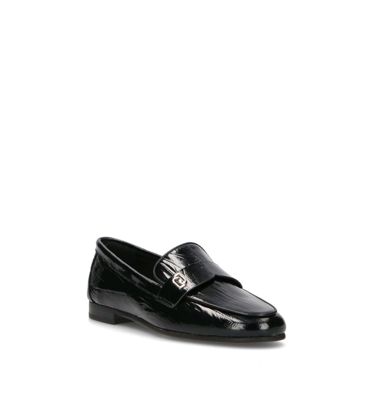 LIU JO Mocassino donna nero in pelle