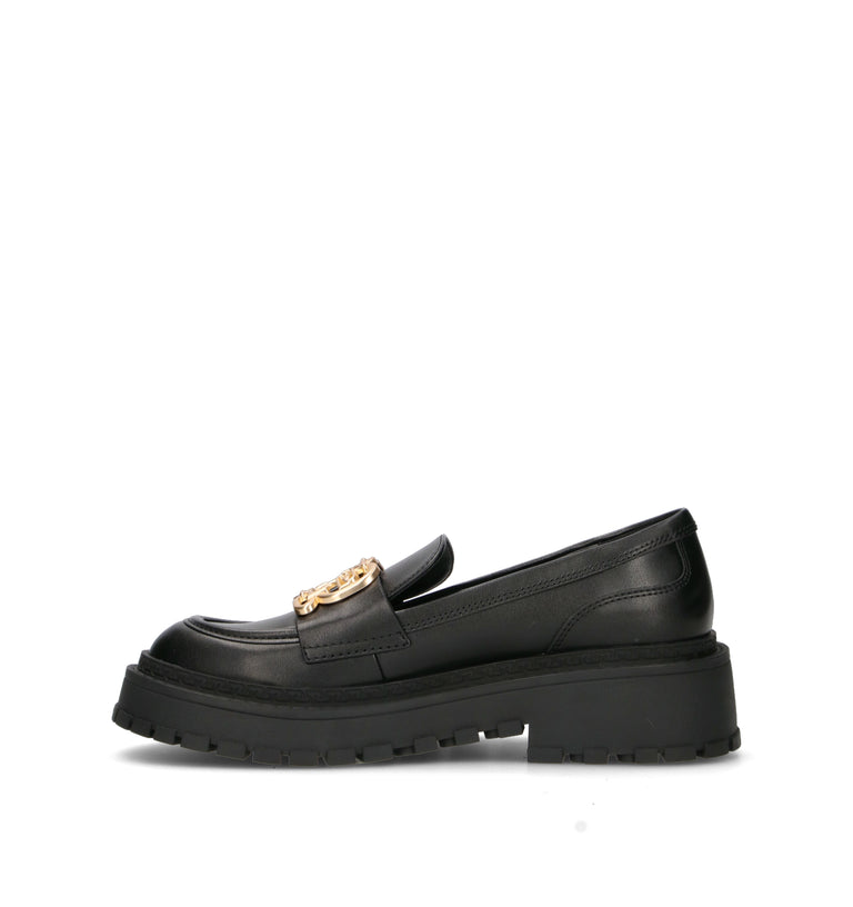 LIU JO Mocassino donna nero in pelle