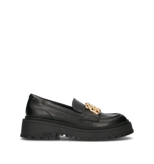 LIU JO Mocassino donna nero in pelle