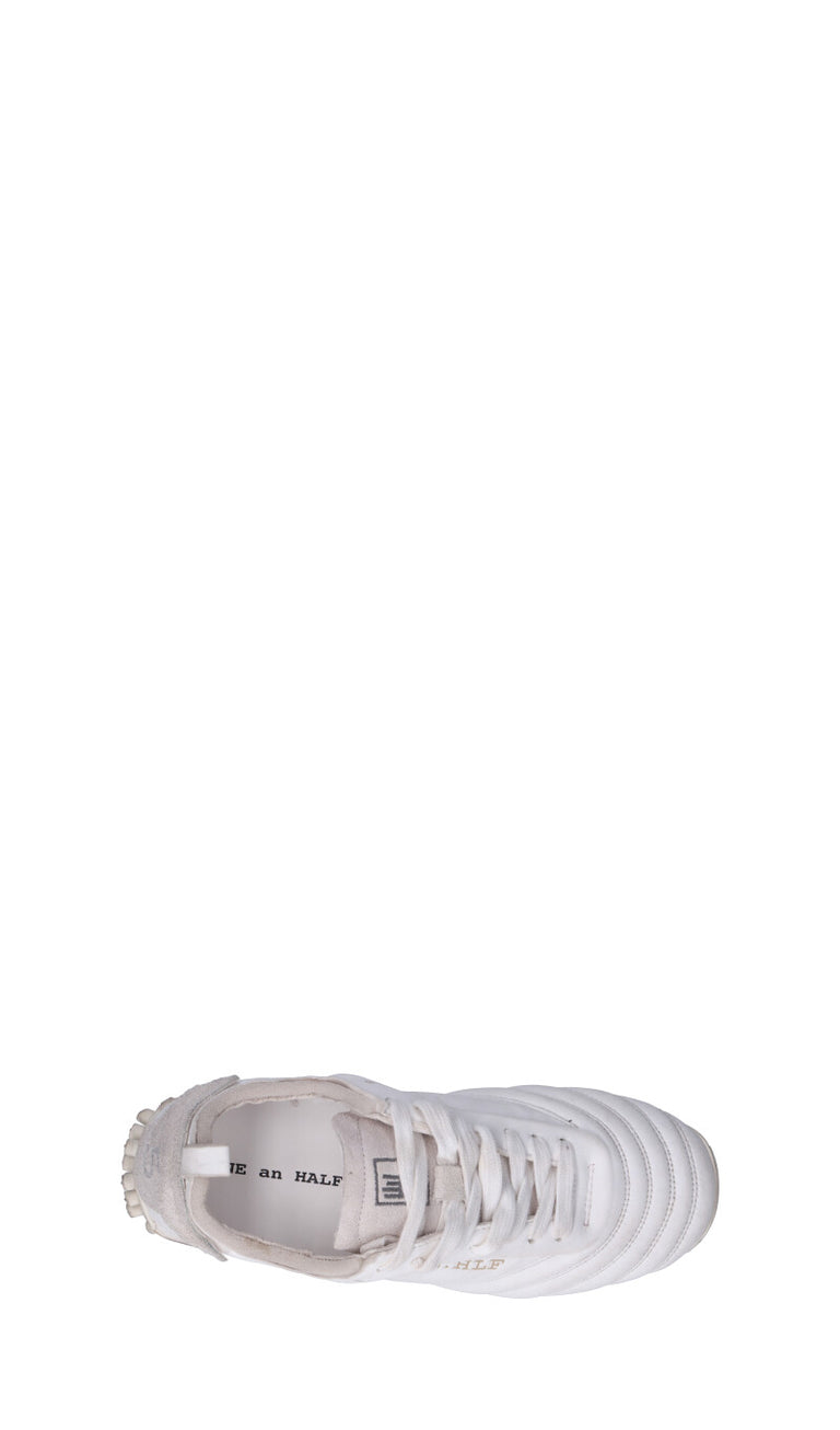 NINE AN HALF Sneaker uomo bianca in pelle