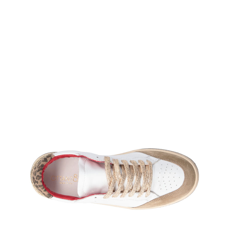 OTTANT8,6 Sneaker donna bianca in pelle