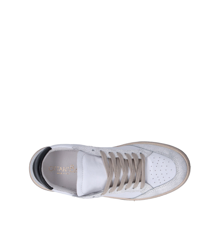 OTTANT8,6 Sneaker donna bianca in pelle