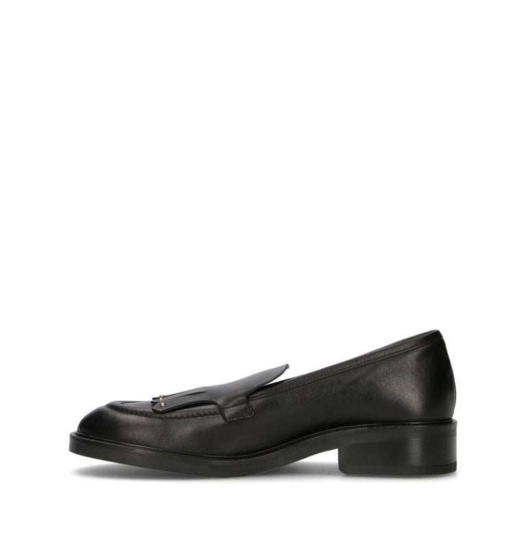 STATUS Mocassino donna nero in pelle