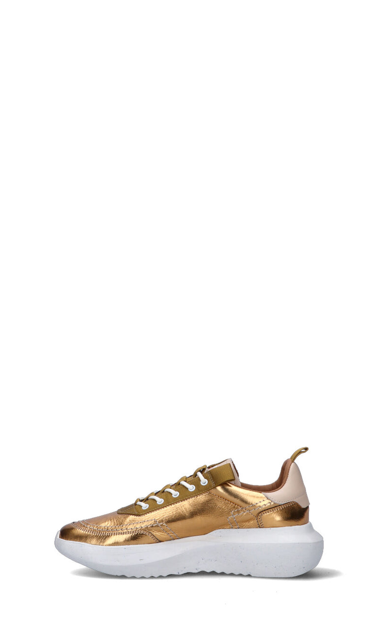 ESSEUTESSE Sneaker donna oro in pelle