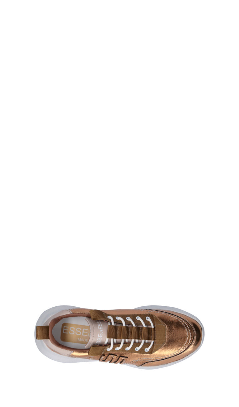 ESSEUTESSE Sneaker donna oro in pelle