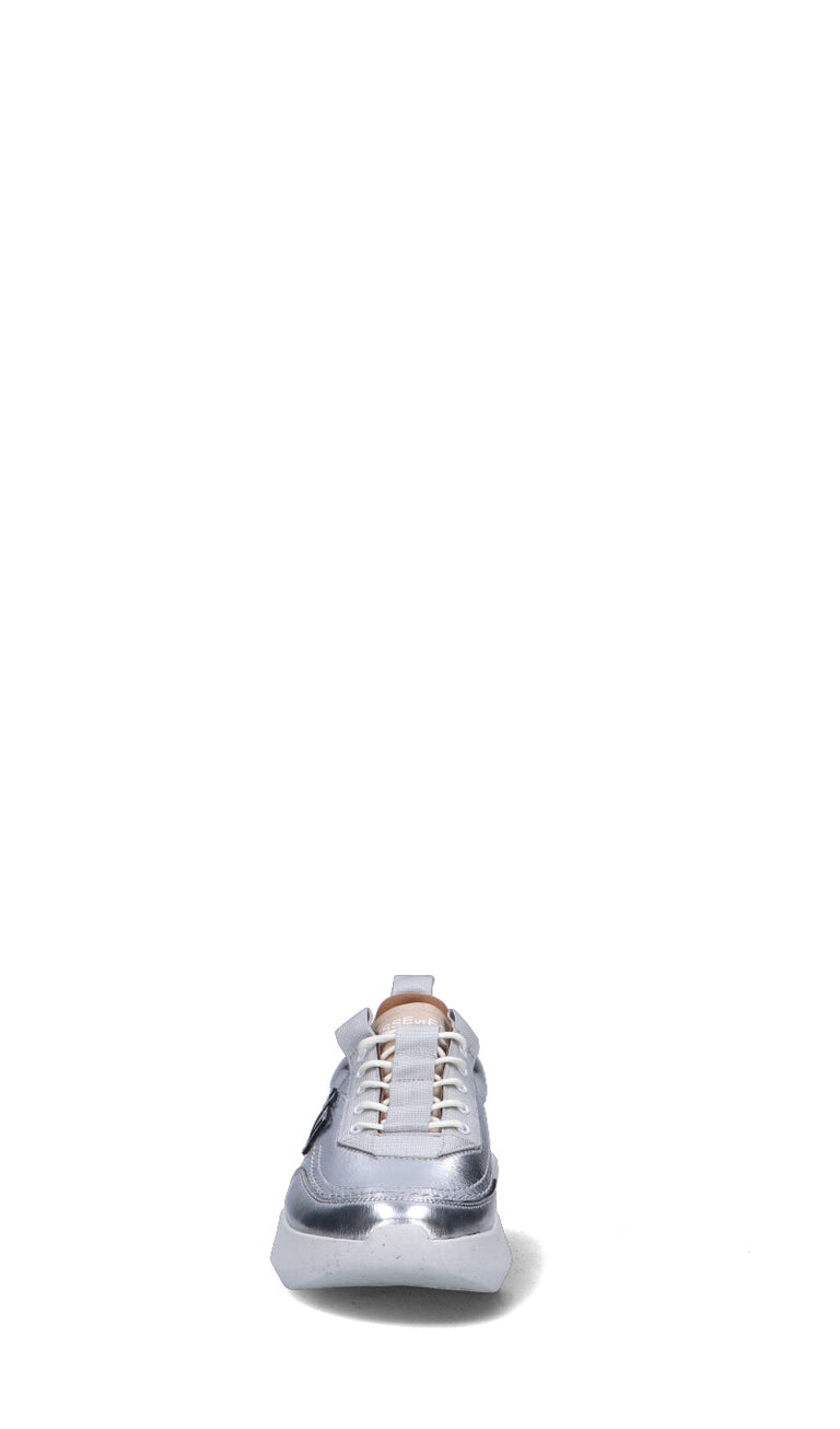 ESSEUTESSE Sneaker donna argento in pelle