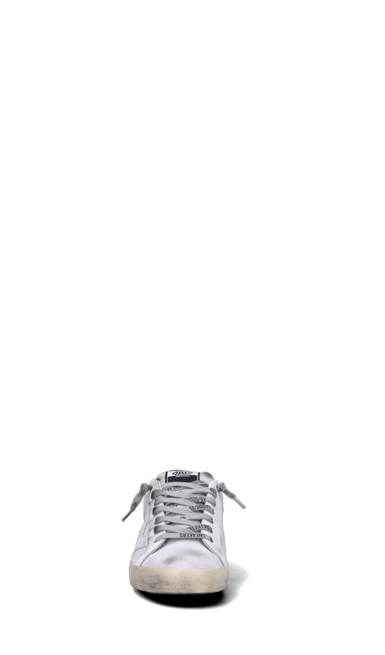 QUATTROBARRADODICI Sneaker uomo bianca in pelle