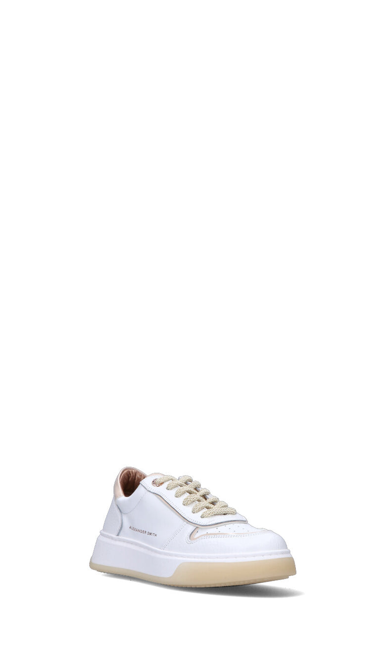 ALEXANDER SMITH Sneaker donna bianca/beige in pelle