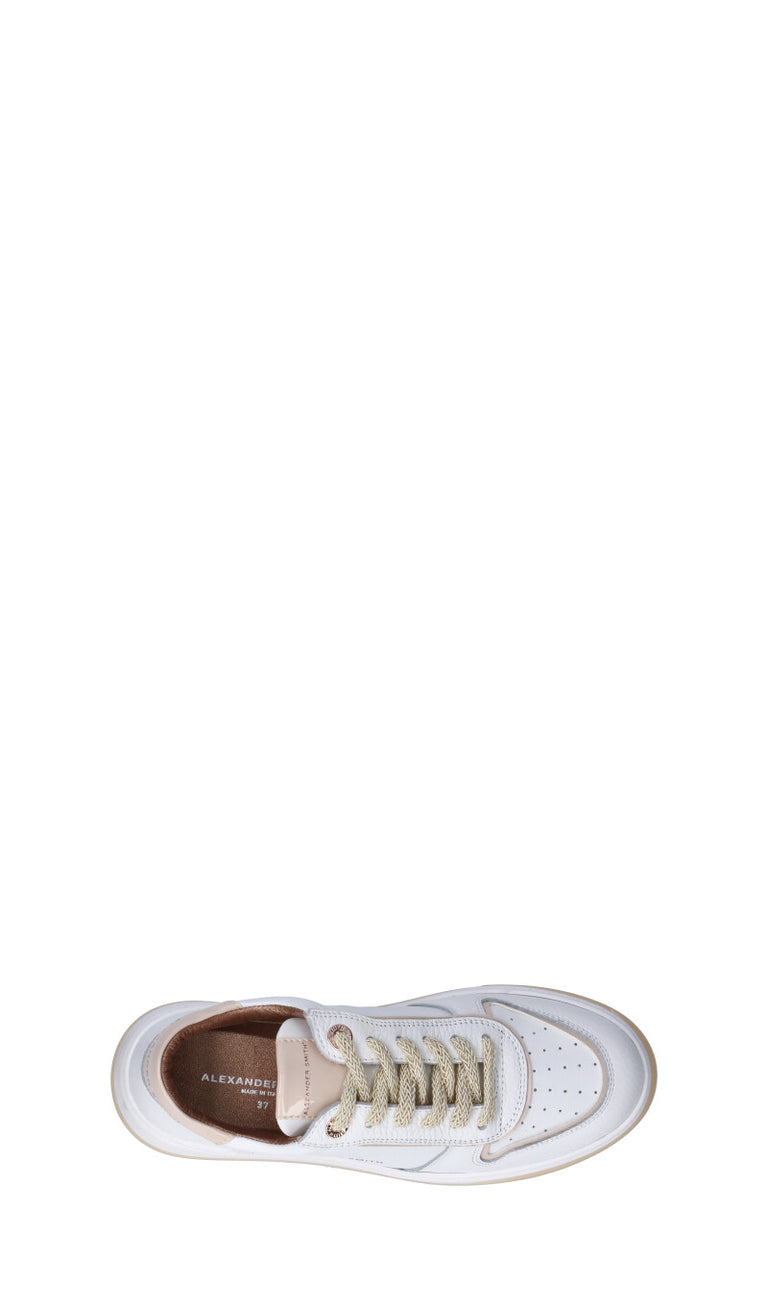 ALEXANDER SMITH Sneaker donna bianca/beige in pelle