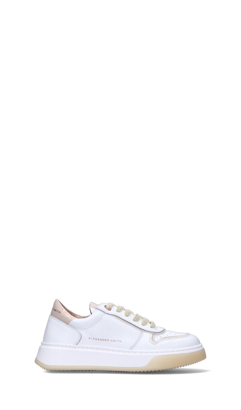 ALEXANDER SMITH Sneaker donna bianca/beige in pelle