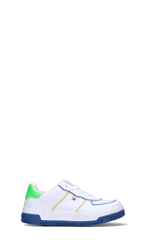 TOMMY HILFIGER Sneaker ragazzo bianca/verde/blu