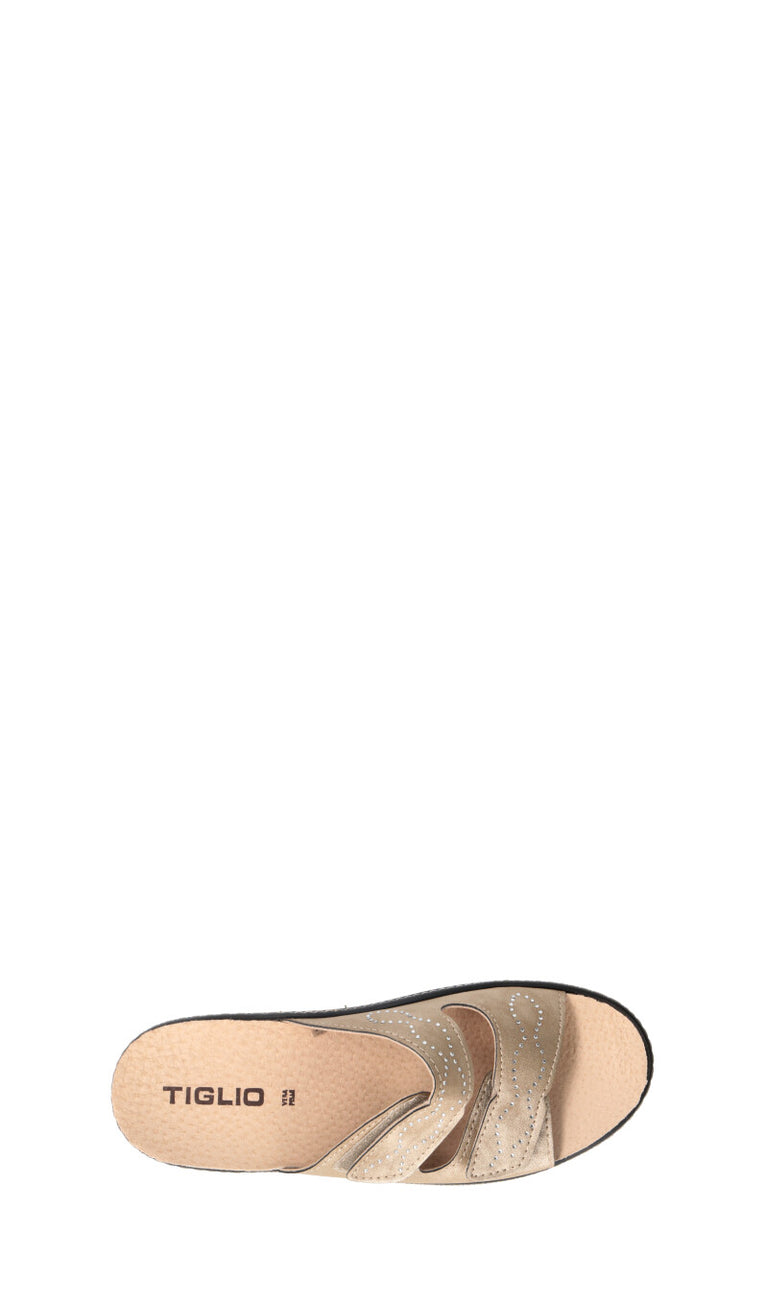 TIGLIO Ciabatta donna beige