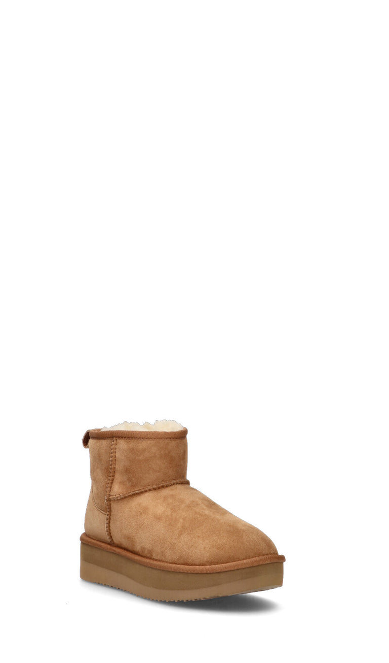 TOO LIKE Stivaletto pelo donna chestnut in suede