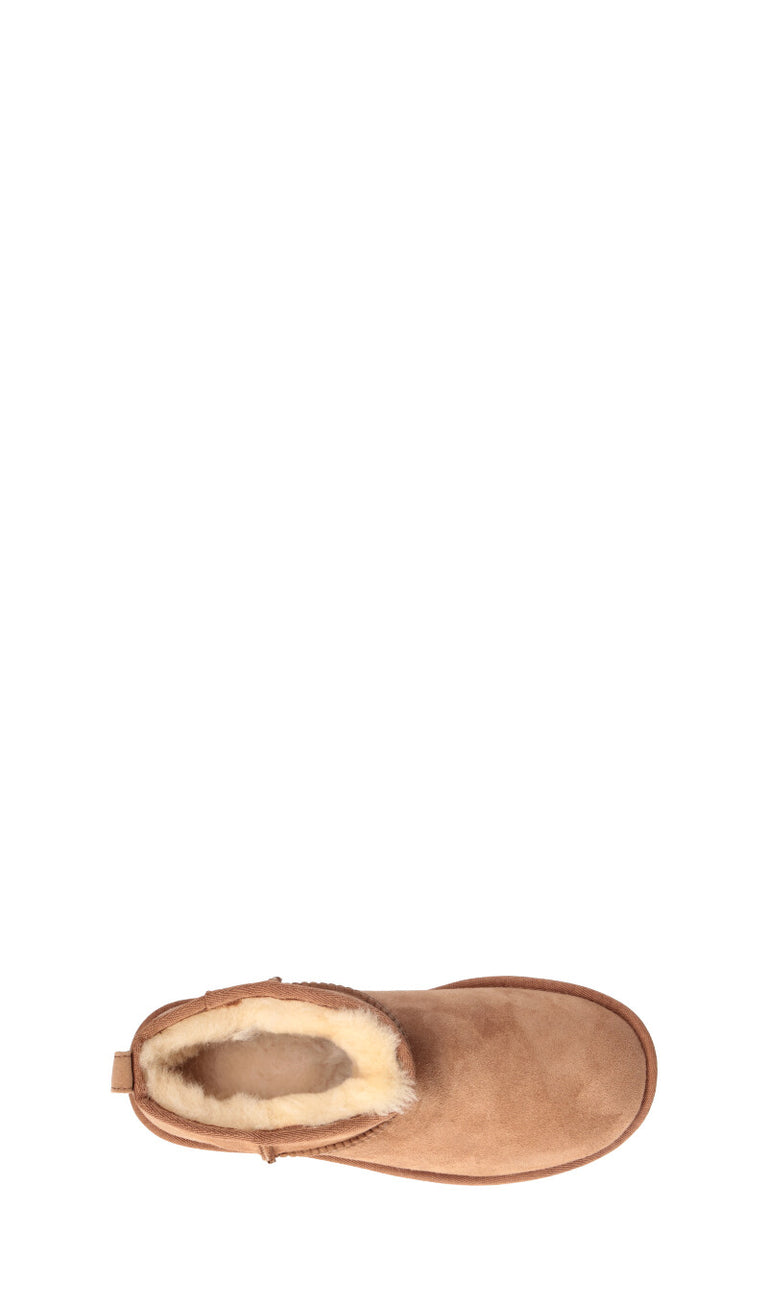 TOO LIKE Stivaletto pelo donna chestnut in suede