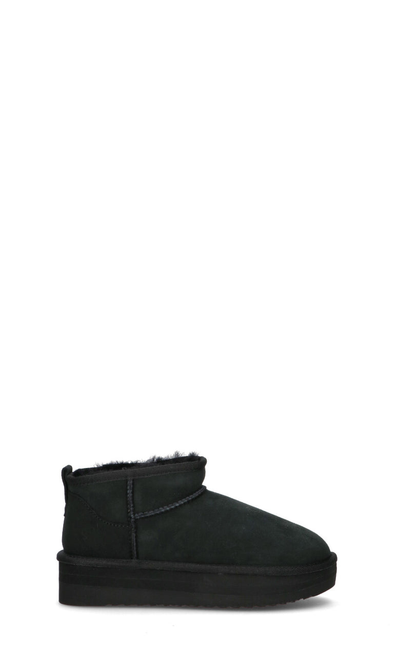 TOO LIKE Stivaletto pelo donna nero in suede
