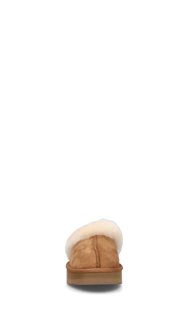 TOO LIKE Ciabatta donna chestnut in suede