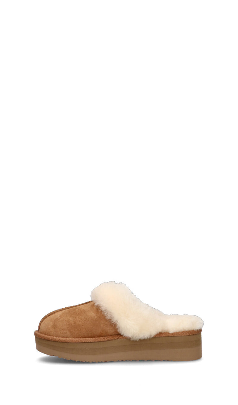 TOO LIKE Ciabatta donna chestnut in suede