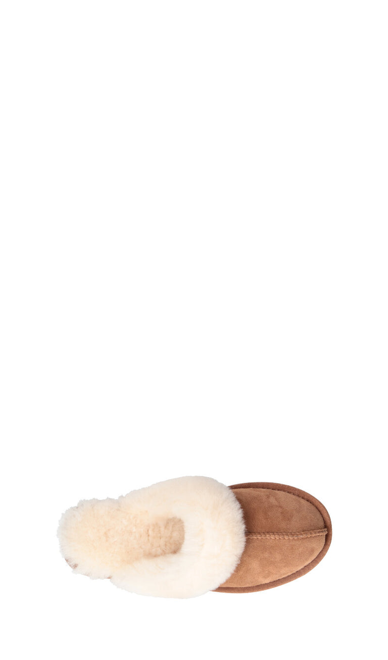 TOO LIKE Ciabatta donna chestnut in suede