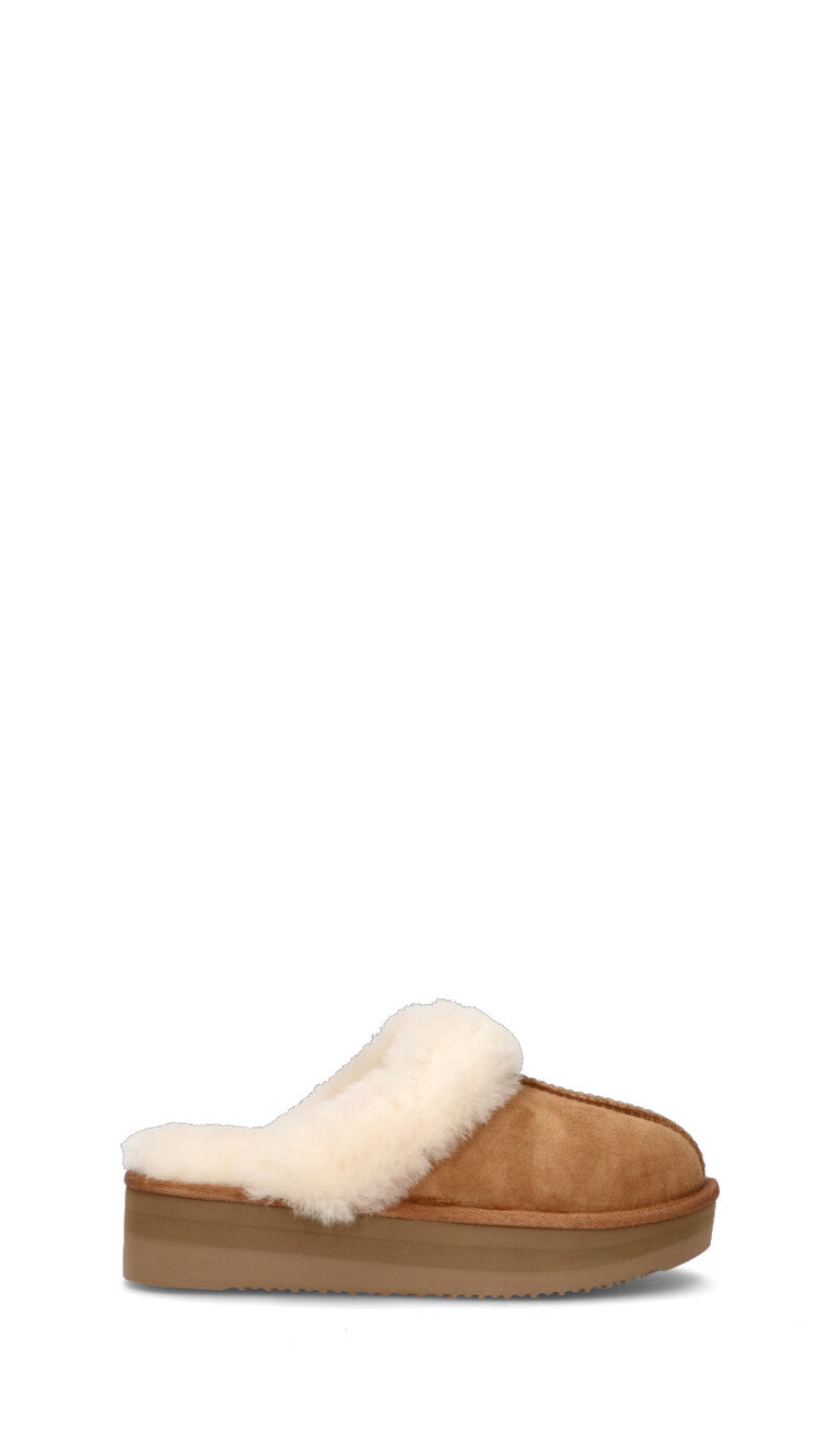 TOO LIKE Ciabatta donna chestnut in suede
