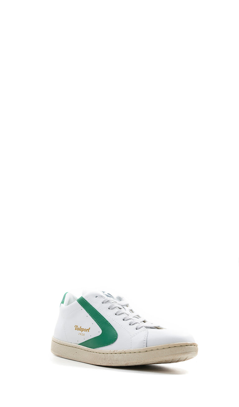 VALSPORT Sneaker uomo bianca/verde in pelle