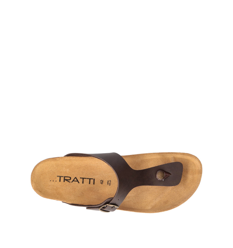 TRATTI Ciabatta uomo testa di moro